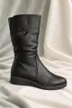 Чоботи жіночі зимові на хутрі, колір чорний, 243R12015 - Фото 3