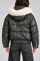 Куртка жіноча демісезонна з капюшоном, колір хакі, 244R9073 - Фото 4