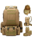 Рюкзак тактичний з підсумками/системою Molle 55 л. Олива, Койот - Фото 2