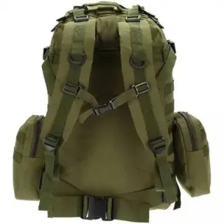 Рюкзак тактичний з підсумками/системою Molle 55 л. Олива, Койот