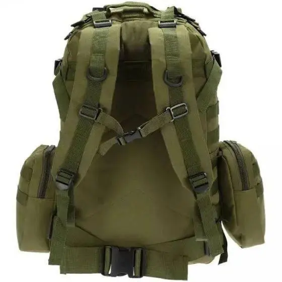 Рюкзак тактичний з підсумками/системою Molle 55 л. Олива, Койот