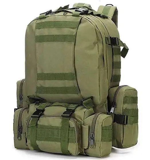 Рюкзак тактичний з підсумками/системою Molle 55 л. Олива, Койот