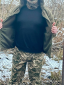 Кофта флісова Грізлі з капюшоном Олива - Фото 4