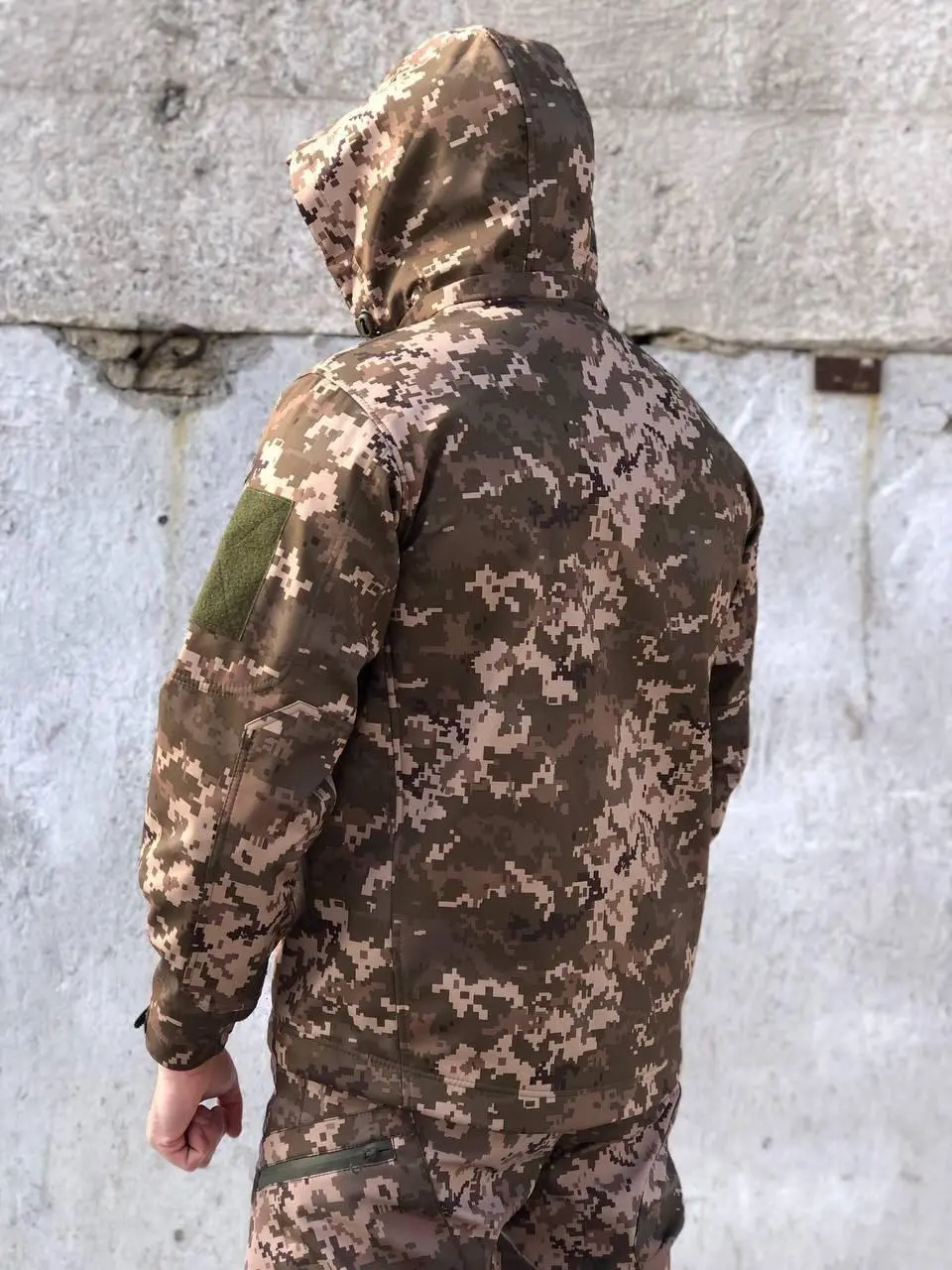 Тактична куртка Soft Shell Піксель Демі