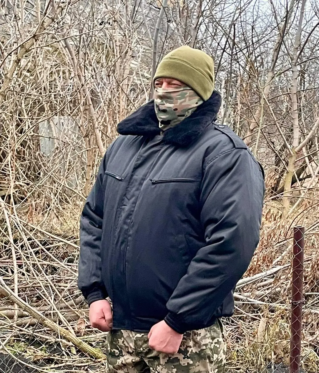 Бушлат на флісі колір чорний