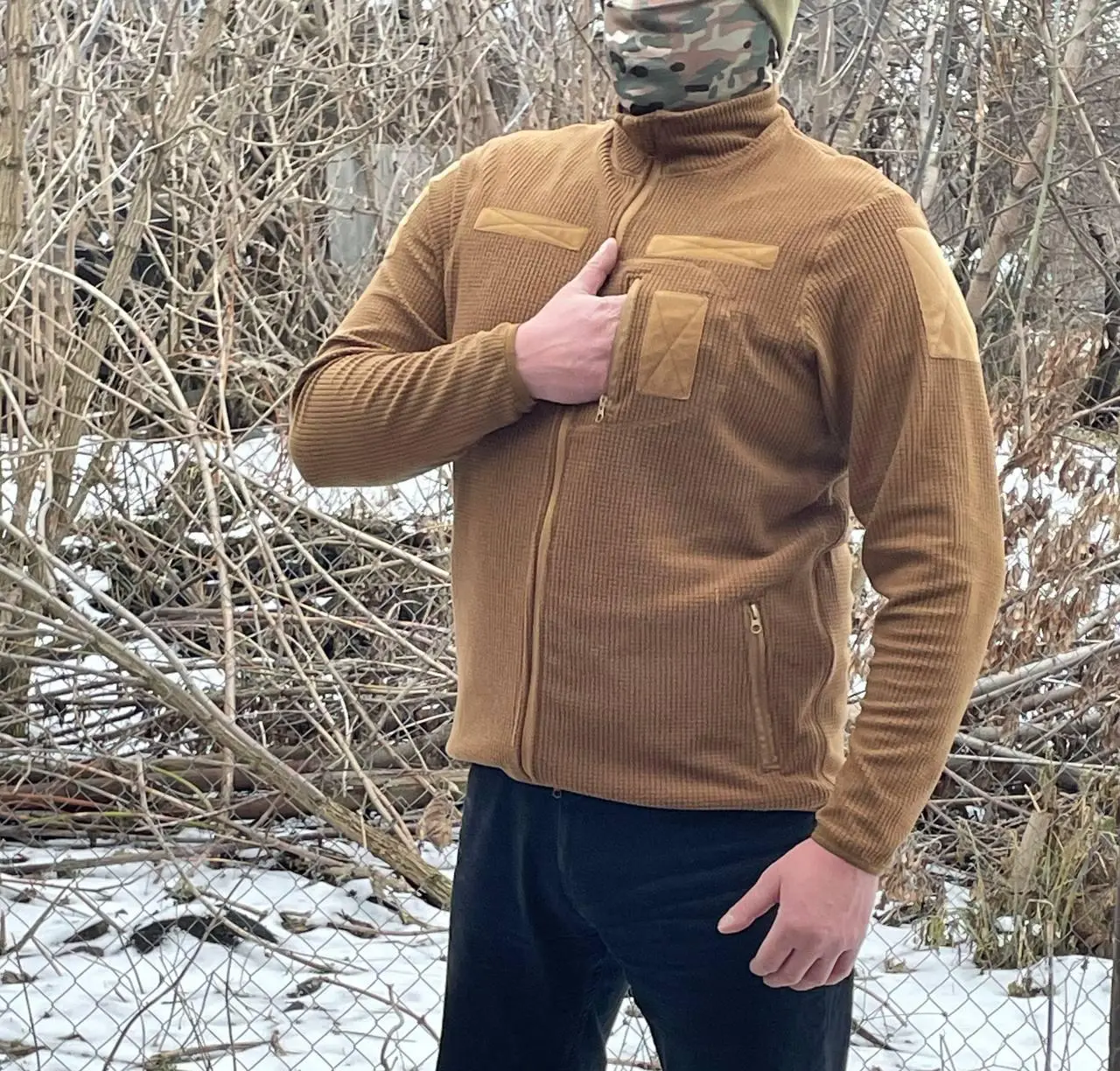 Кофта вафелька койот