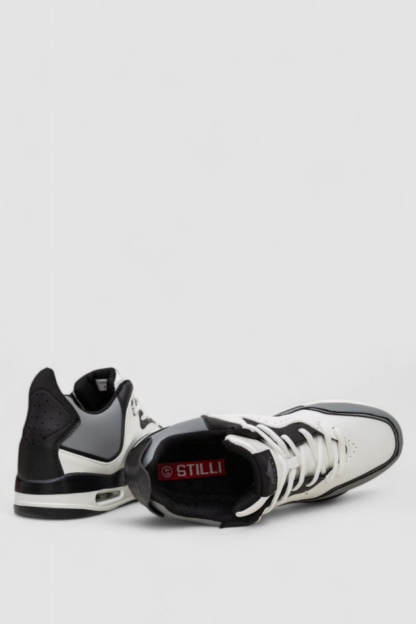 Кросівки чоловічі зимові на хутрі, колір біло-чорний, 248RCX699