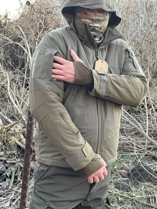 Куртка YINREN з вставками підсилення хакі