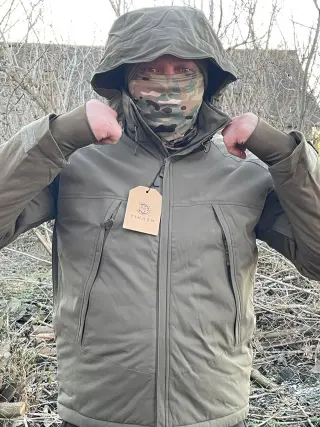Куртка YINREN з вставками підсилення хакі