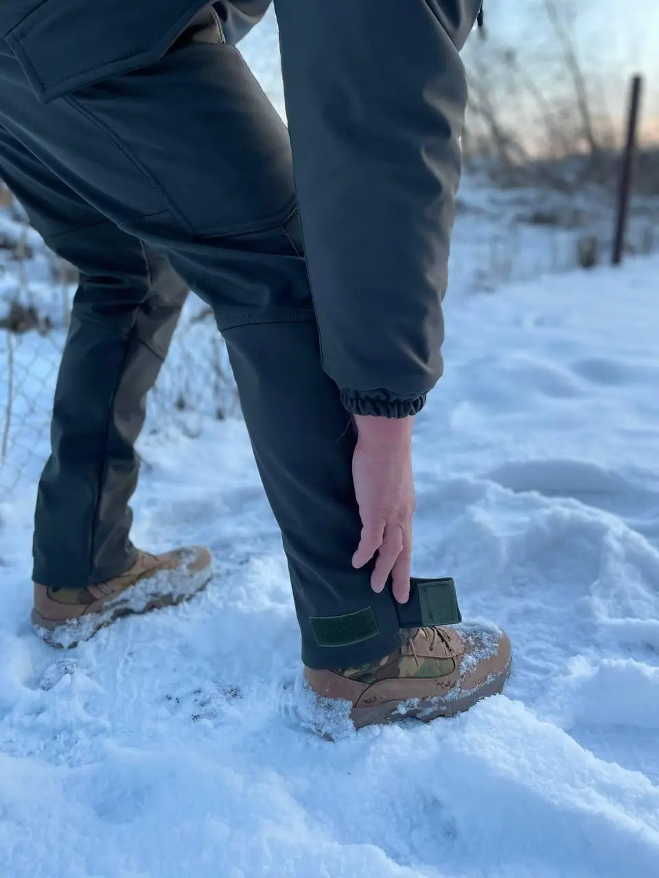 Костюм куртка + штани зимові олива Soft Shell