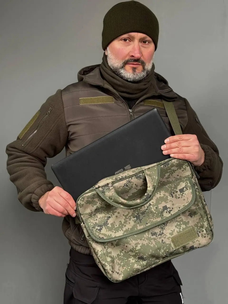 Тактична сумка для ноутбука Піксель