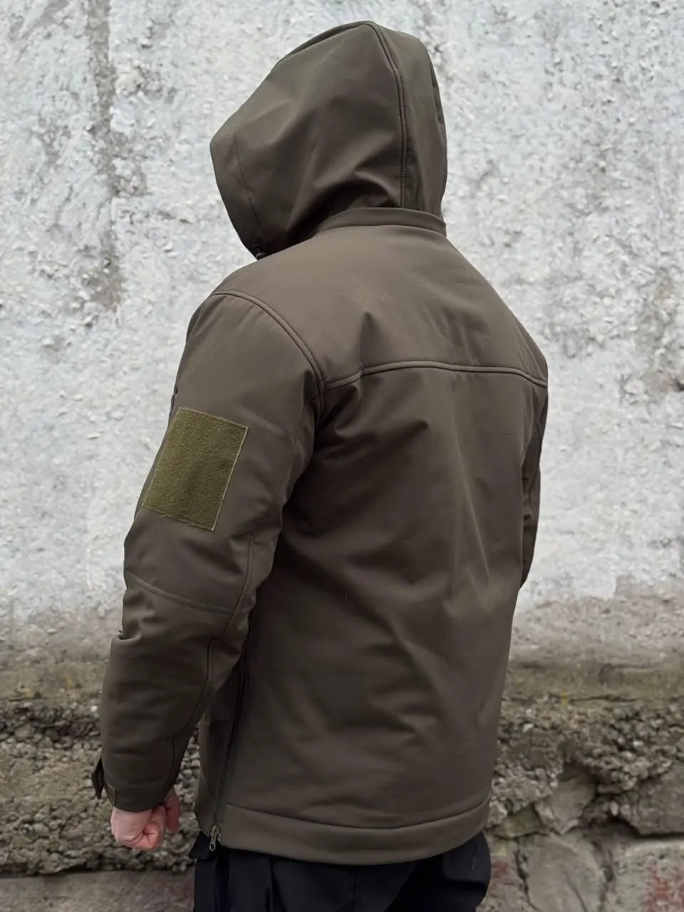 Зимова тактична куртка Soft Shell з утепленням Omni-Heat олива