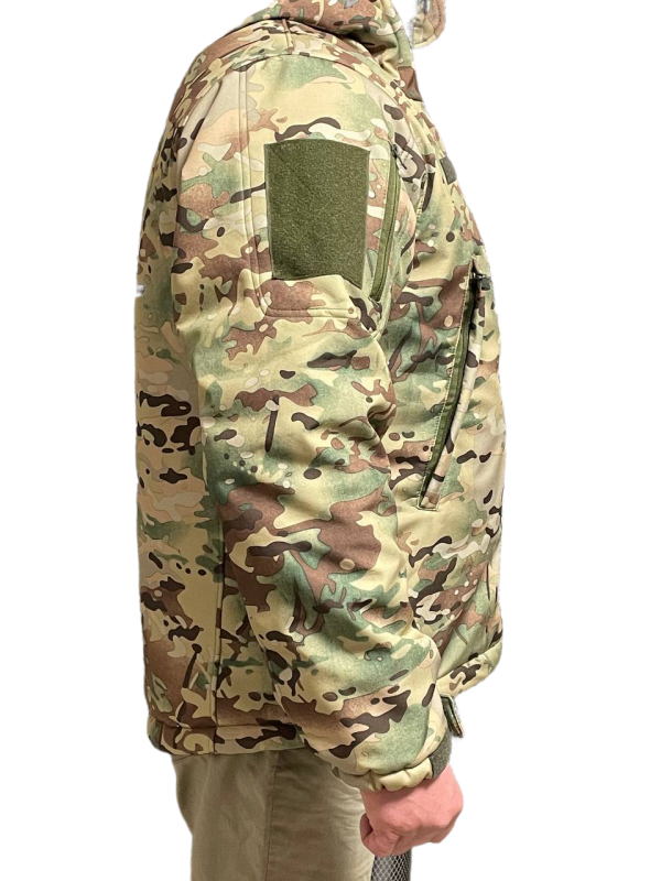 Зимова тактична куртка Soft Shell з утепленням Omni-Heat мультикам