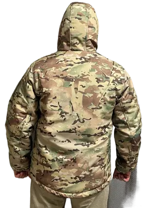 Winter Tactical Soft Shell Jacket with Omni-Heat Insulation Multicam