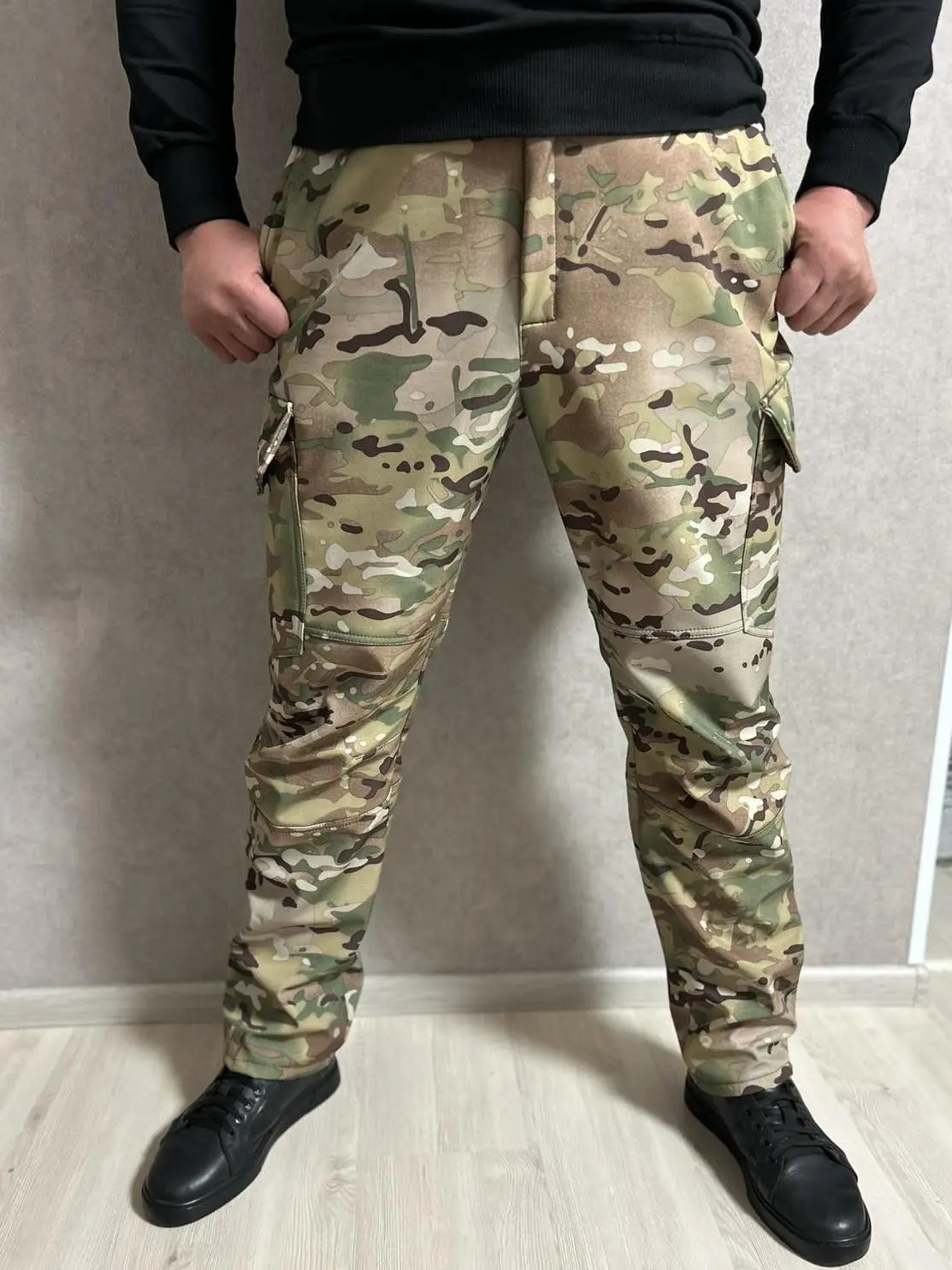 Штани тактичні мультикам "Агрессор" Soft-Shell на флісі