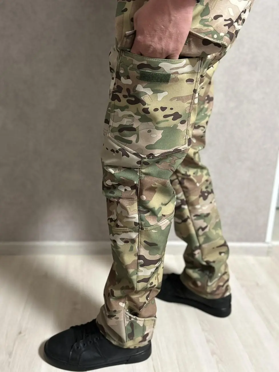 Штани тактичні мультикам "Агрессор" Soft-Shell на флісі - Фото 3
