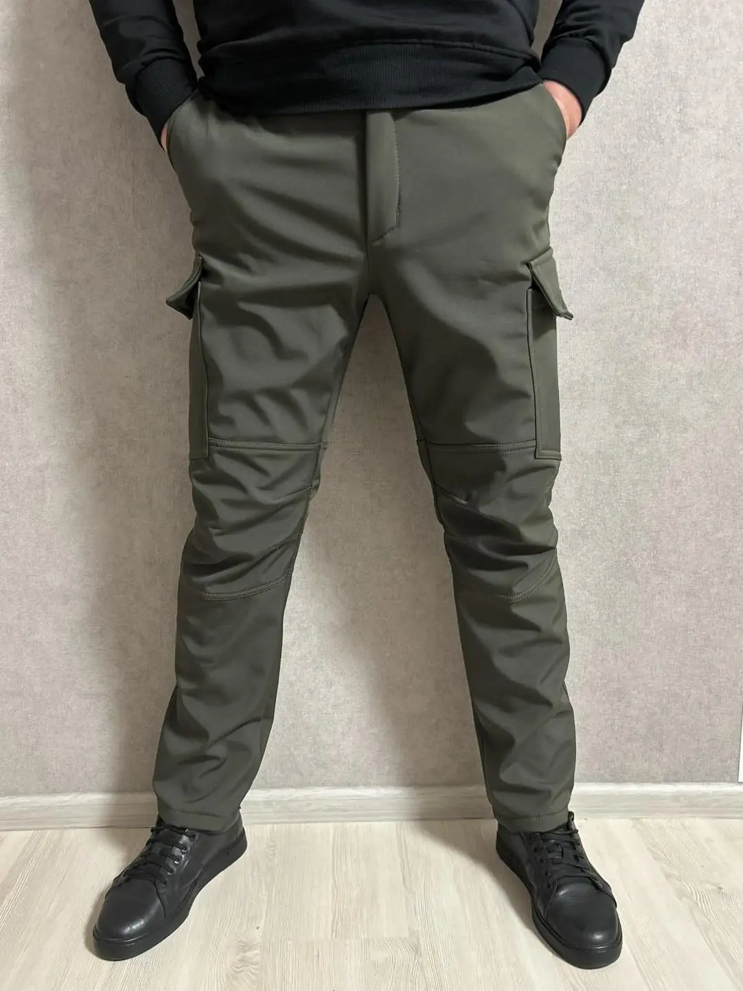 Штани тактичні хакі "Агрессор" Soft-Shell на флісі