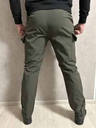Штани тактичні хакі "Агрессор" Soft-Shell на флісі