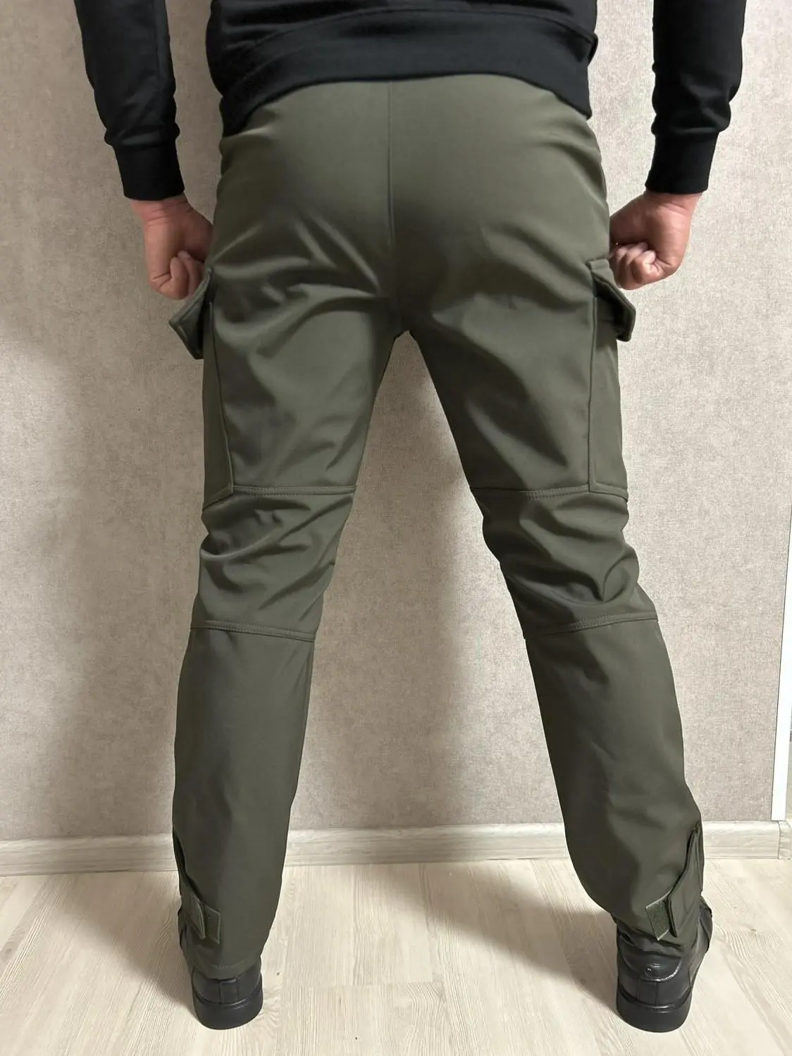 Штани тактичні хакі "Агрессор" Soft-Shell на флісі - Фото 2