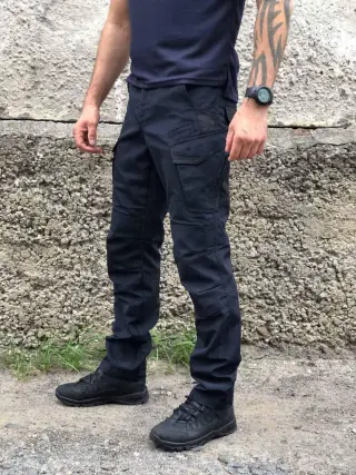 Штани тактичні штурмові сині ripstop