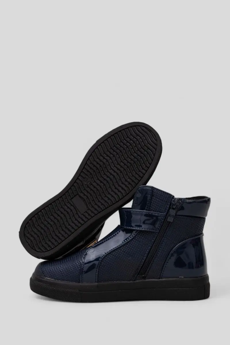 Черевики дитячі для дівчаток 244RF063-3, колір Темно-синій