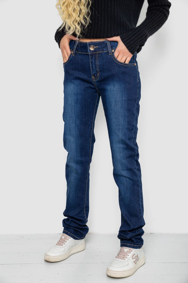 Джинси жіночі Slim Fit, колір синій, 244RK017