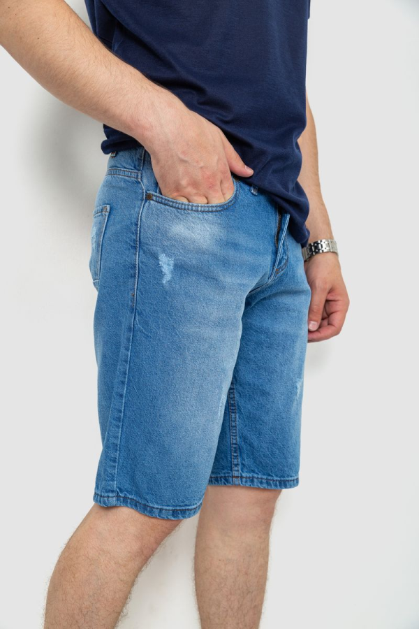 Шорти чоловічі джинсові, колір блакитний, 244RB001