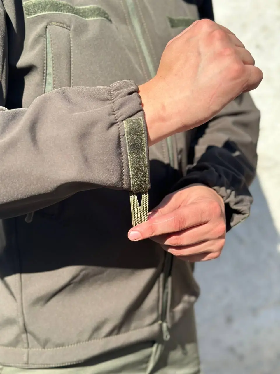 Куртка тактична Soft-Shell хакі демісезон зі знімним капюшоном