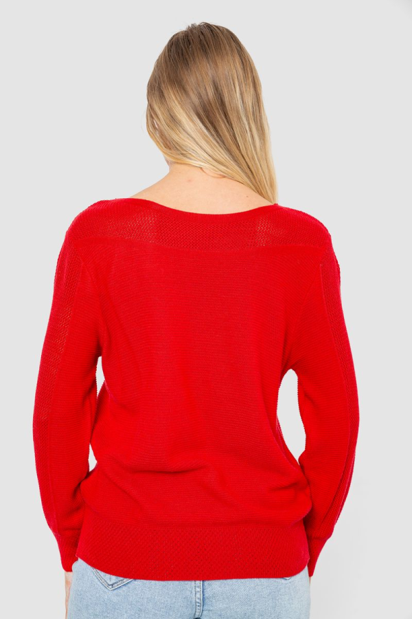 Кофта жіноча з манжетами, колір червоний, 244R999