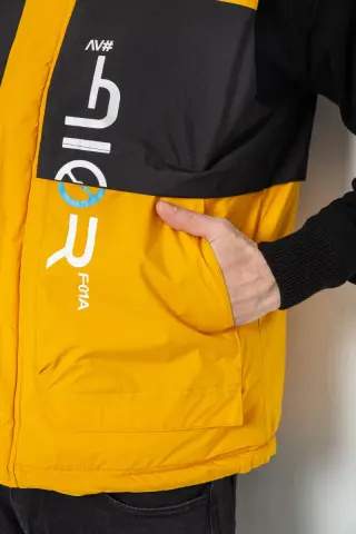 Жилетка чоловіча демісезонна, колір жовтий, 244R99006