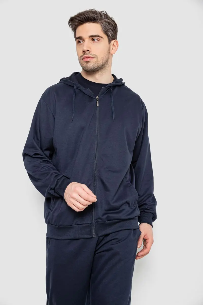 Спорт костюм чоловічий, колір темно-синій, 244R9153