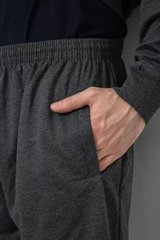 Спорт костюм чоловічий, колір темно-сірий, 244R9153