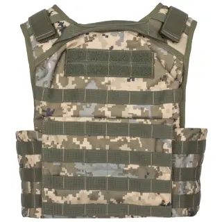 Плитоноска тактична з підсумками MOLLE MM-14 (піксель ЗСУ)
