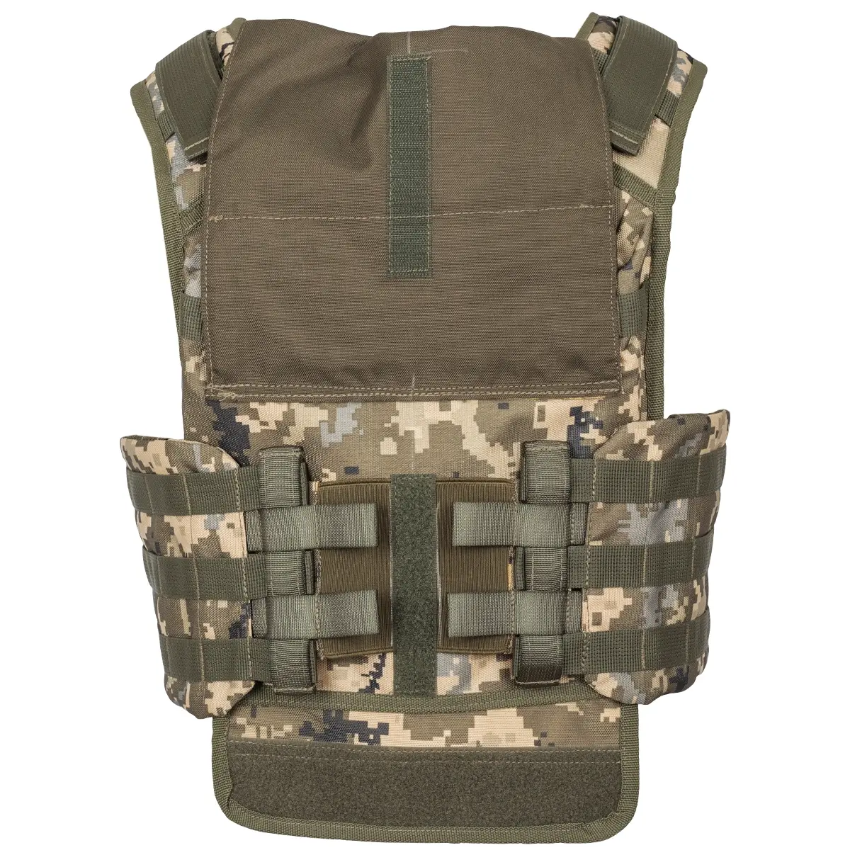 Плитоноска тактична з підсумками MOLLE MM-14 (піксель ЗСУ)
