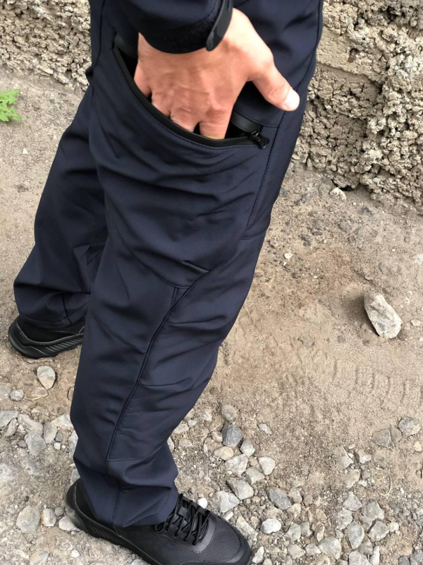 Штани тактичні сині Soft-Shell ДСНС демісезон