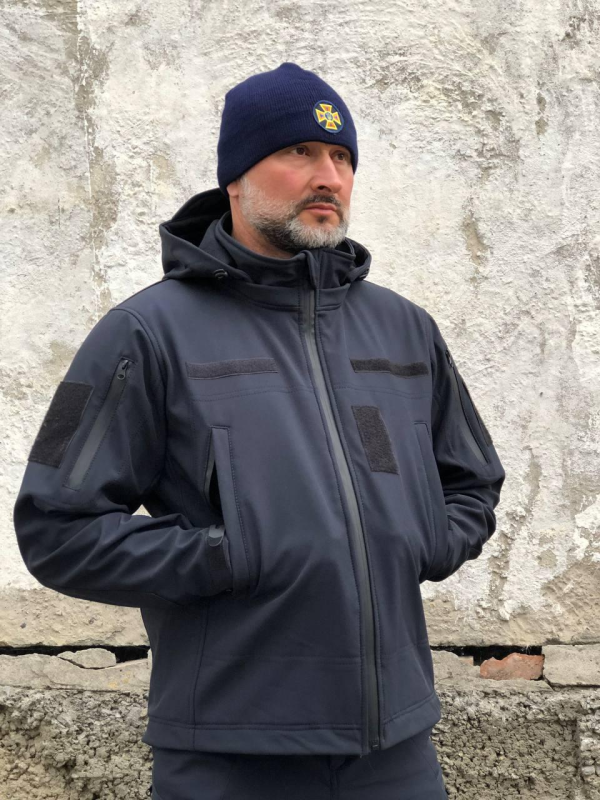 Куртка тактична синя Soft-Shell ДСНС демісезон