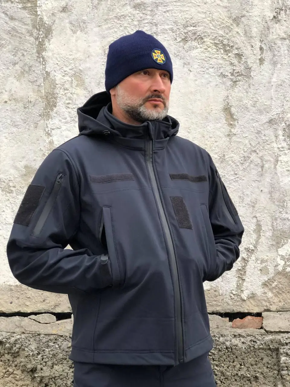 Куртка тактична синя Soft-Shell ДСНС демісезон