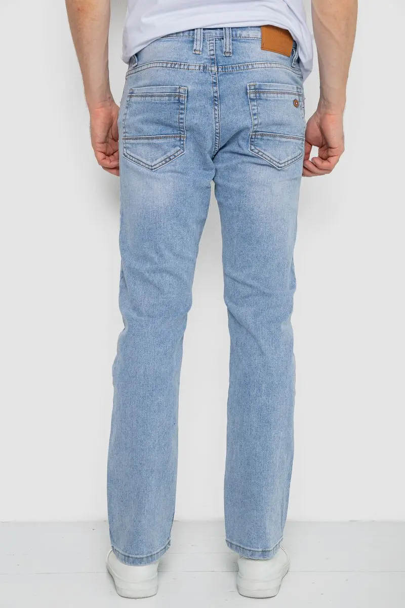 Джинси чоловічі однотонні, колір блакитний, 244R6080