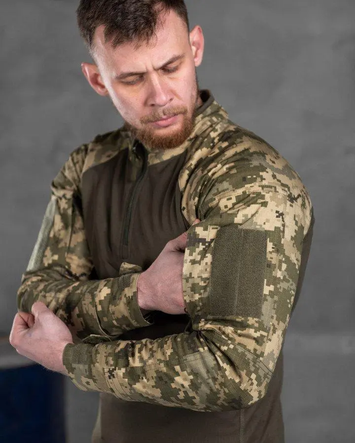 Костюм тактичний убакс + штани з наколінниками піксель ріпстоп
