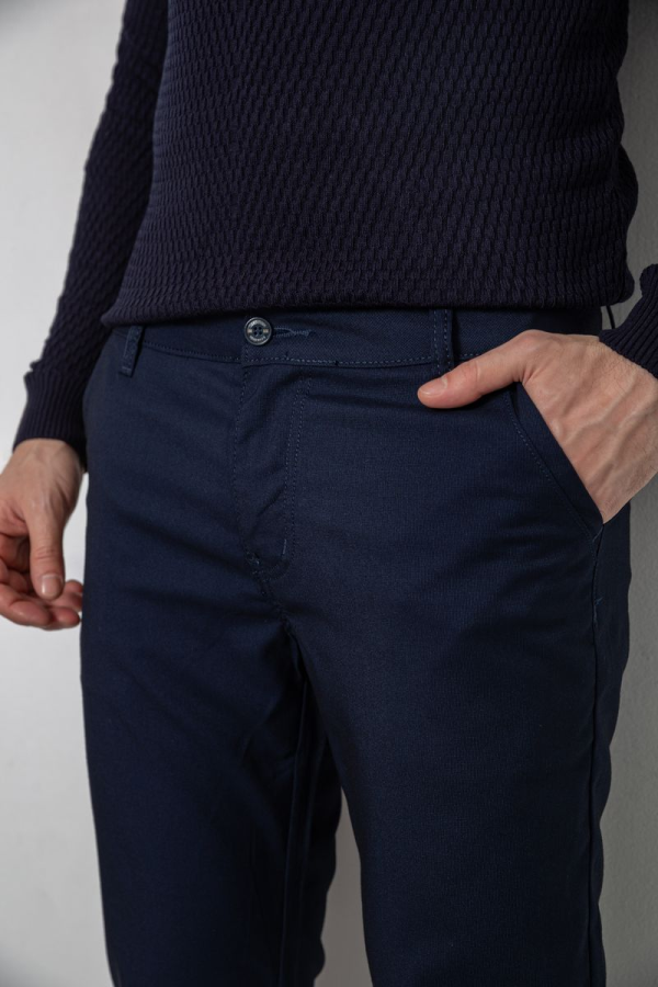 Штани чоловічі, колір темно-синій, 244R4203B