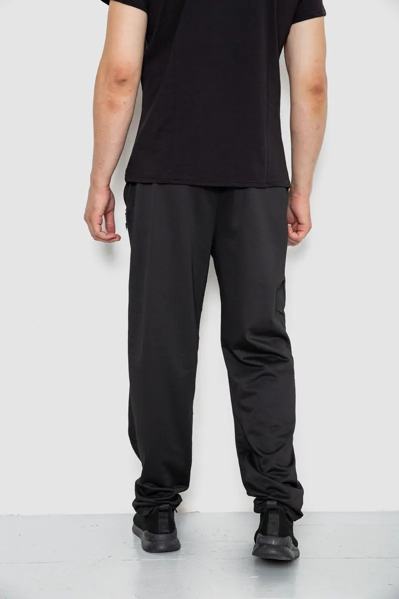 Спорт чоловічі штани, колір чорний, 244R41393