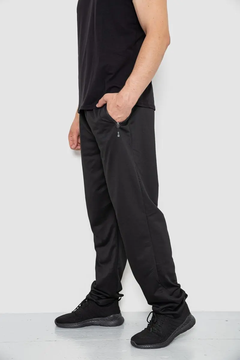 Спорт чоловічі штани, колір чорний, 244R41393