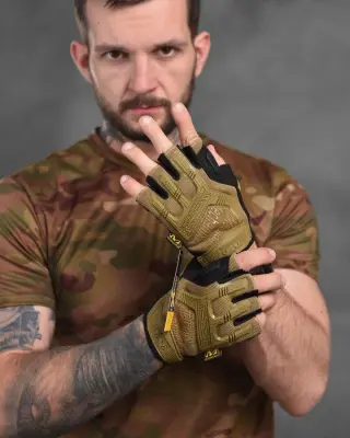 Рукавички тактичні безпалі Mechanix M-Pact Gloves Coyote