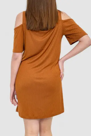 Плаття, колір коричневий, 244R269