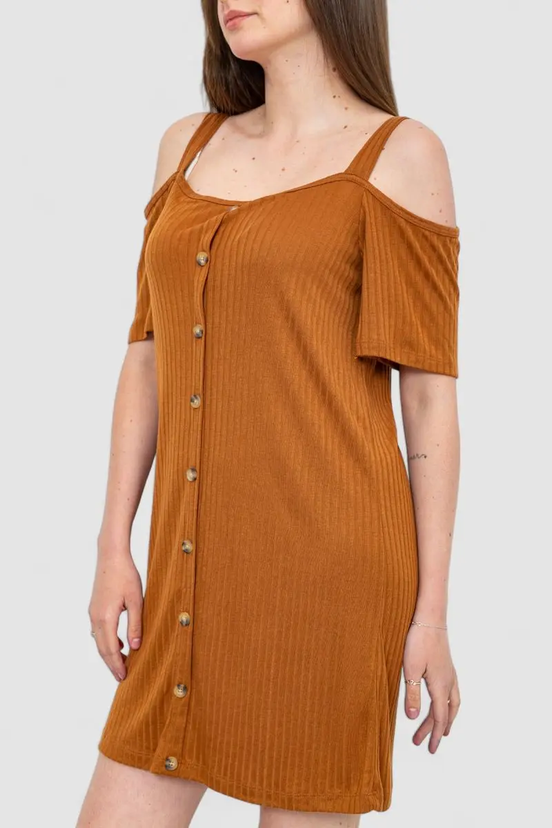 Плаття, колір коричневий, 244R269