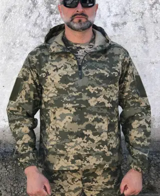 Тактична військова куртка Анорак піксель