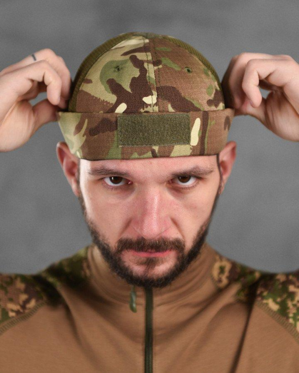 Феска підшоломник тактичний мультикам з сіткою