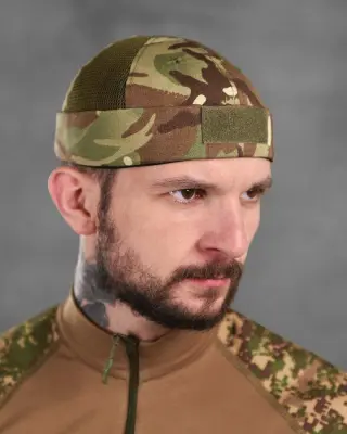 Феска підшоломник тактичний мультикам з сіткою