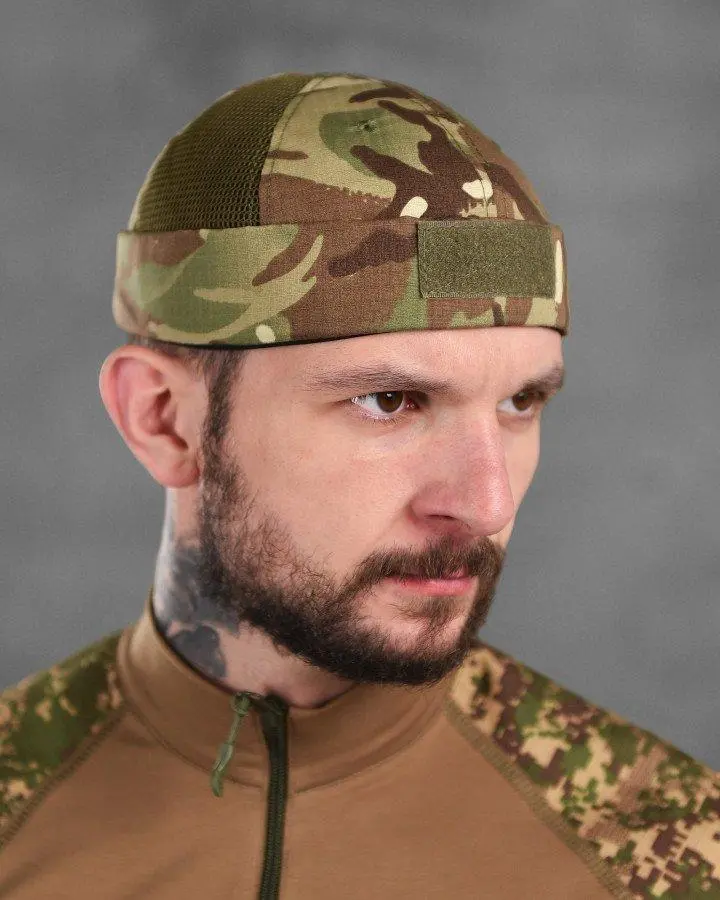 Феска підшоломник тактичний мультикам з сіткою