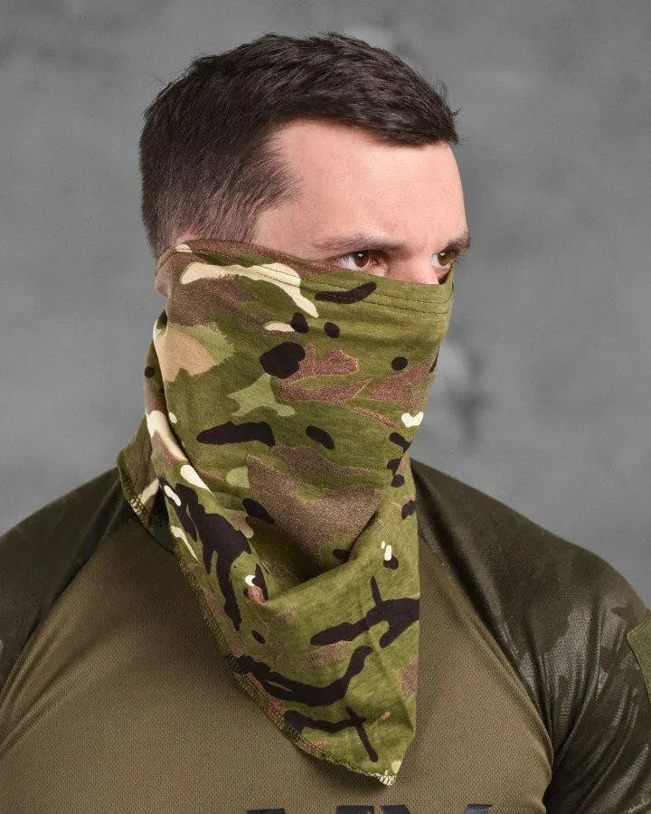 Бандана багатофункціональна мультикам \ піксель бавовна - Фото 2